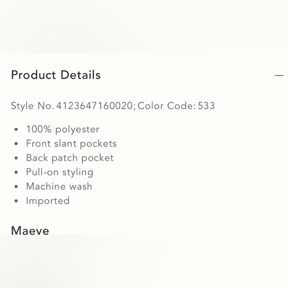 Anthropologie-Maeve Printed Pull-On Pants - Picture 9 of 11